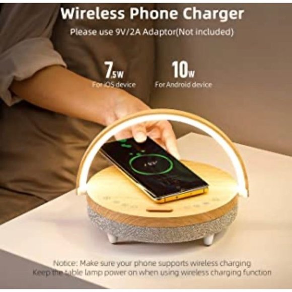 Bluetooth Sound stand Bluetooth Speaker Lamp Wireless Charger USB - Picture 1 of 12